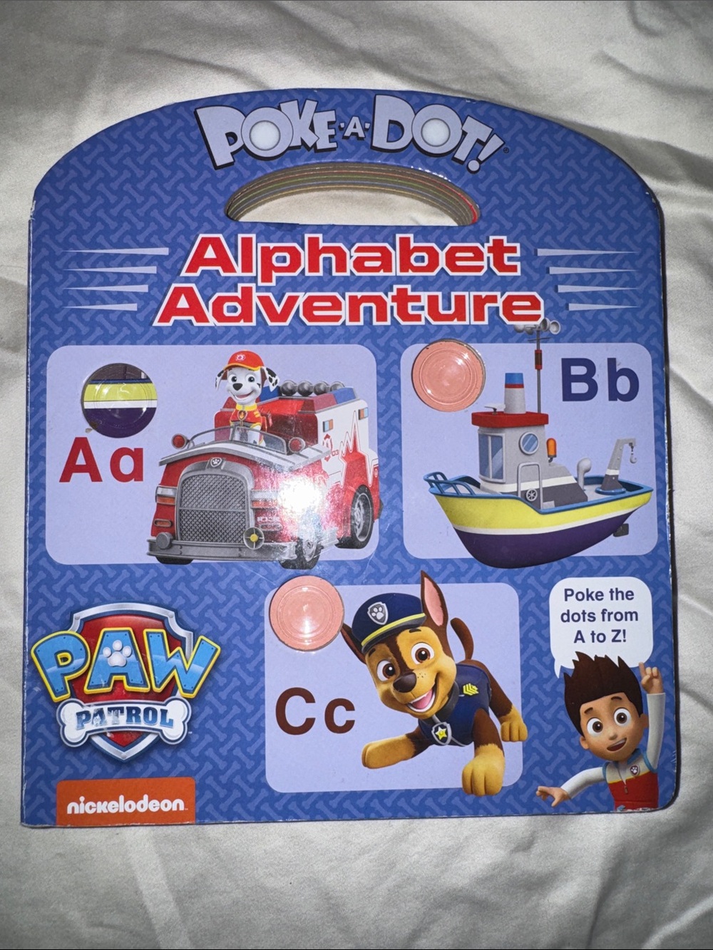 Paw Patrol Alphabet Adventure - Poke a dot Alphabet Learning Toy